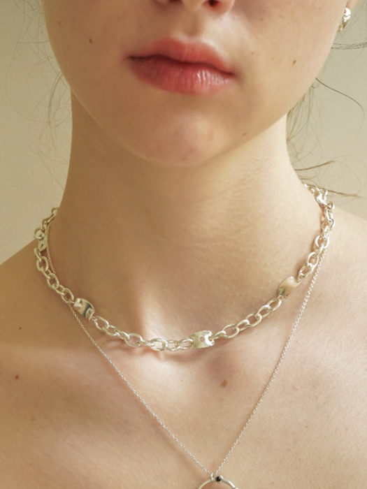 watch chain Necklace _1 (silver / gold)