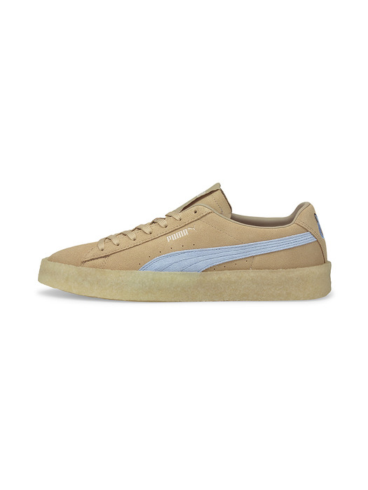 [381270 01] Suede Crepe KITSUNE_Travertine-Chambray Blue