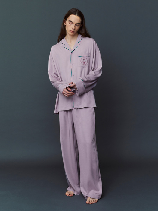  CLASSIC PAJAMA SET_lilac