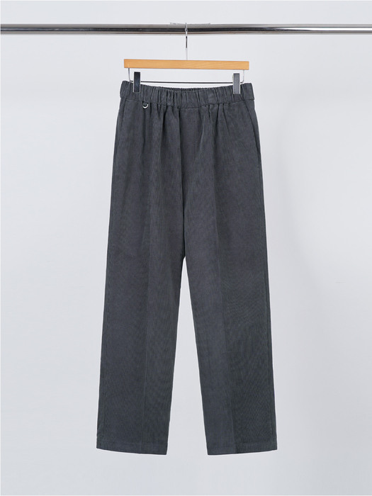 STRAIGHT FIT CORDUROY PANTS_CHARCOAL