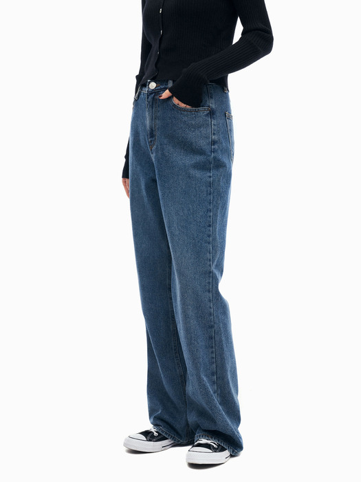 LW135 STEADY SEMI WIDE DENIM PANTS_BLUE