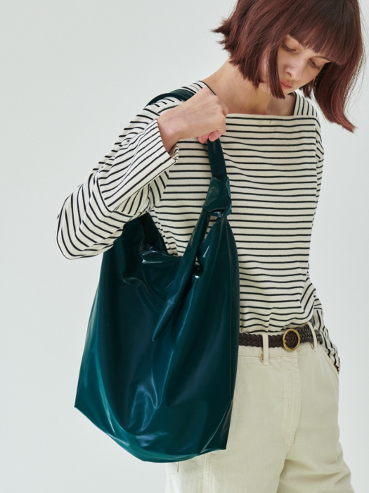 Glossy Large Shopper Bag_Green