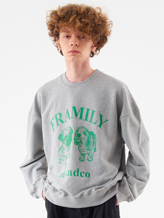 [M] Framily Sweatshirts Melange grey