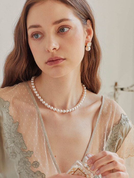 May Swarovski Pearl Necklace