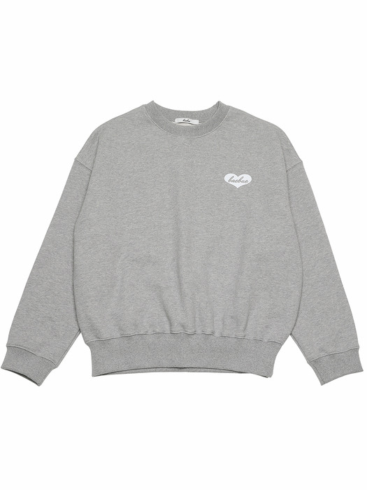 Heart Logo Sweatshirt (melange grey) 