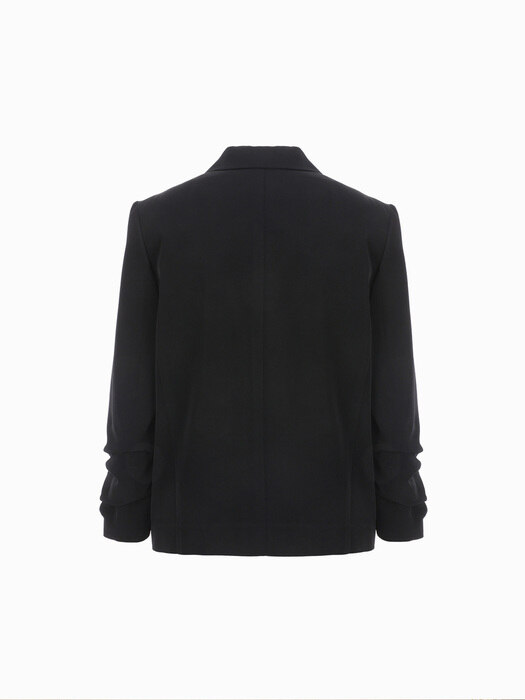 Adela Shirring Jacket (Black)