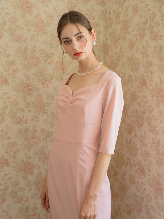 Pink Brooch Dress