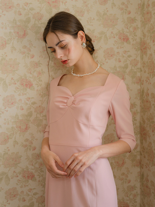 Pink Brooch Dress