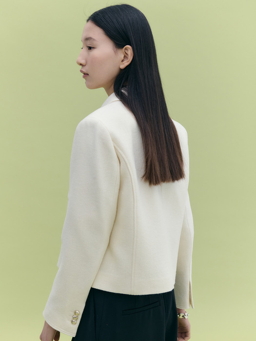 Stitch Tweed Crop Jacket_3color