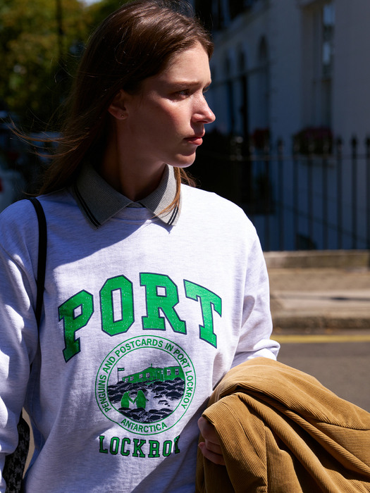 [N]PORT LOCKROY City artwork sweatshirt (Melange gray)