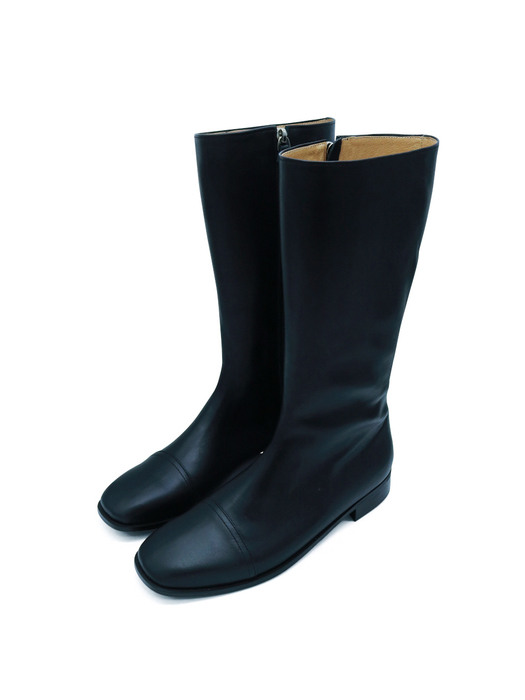 T026 half boots black (2.5cm)