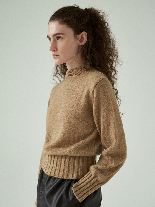 mohair stitch pullover (camel)