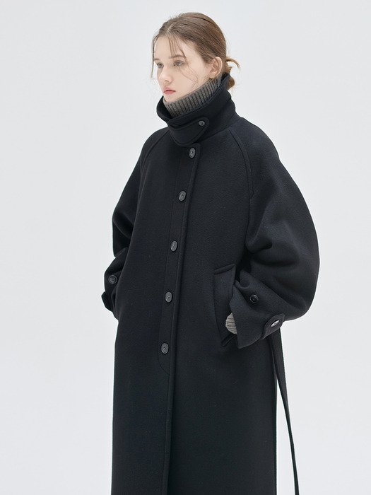 24WN single raglan coat [BK]