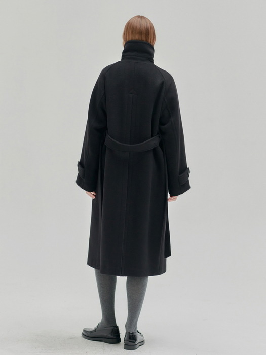 23WN single raglan coat [BK]