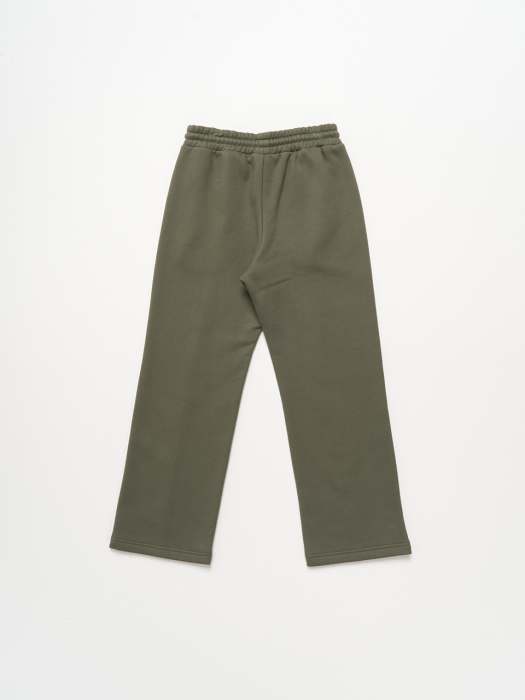(기모)Straight Pin Tuck Cotton Pants_Light Green