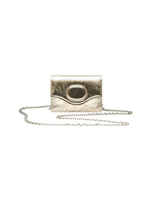 EGGSHELL PETITE CHAIN BAG_CHAMPAGNE