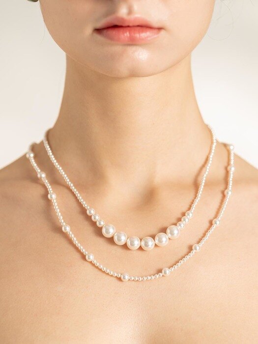 2023 Magnet Pearl Long Necklace_3mm&6mm MIX(54.5cm)