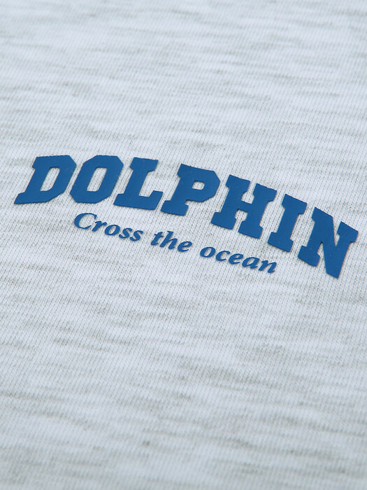 돌핀 아치로고 롱 슬리브 티셔츠 화이트 쿨그레이 2팩 DOLPHIN ARCH LOGO LONG SLEEVE T-SHIRTS WHITE COOLGRAY 2PACK