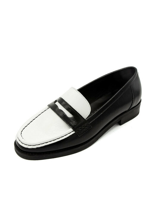 Penny loafers / white [N-267/WH]