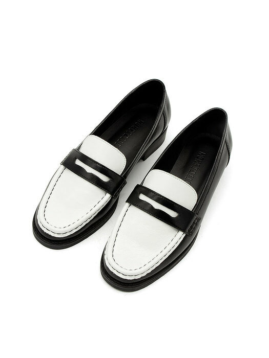 Penny loafers / white [N-267/WH]