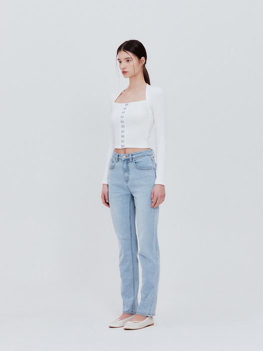 Hook square top (white)