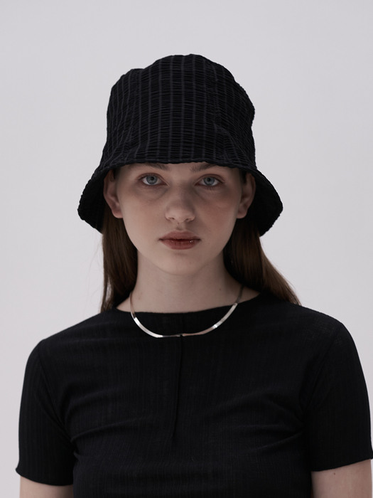 Wrinkle Bucket Hat_Black