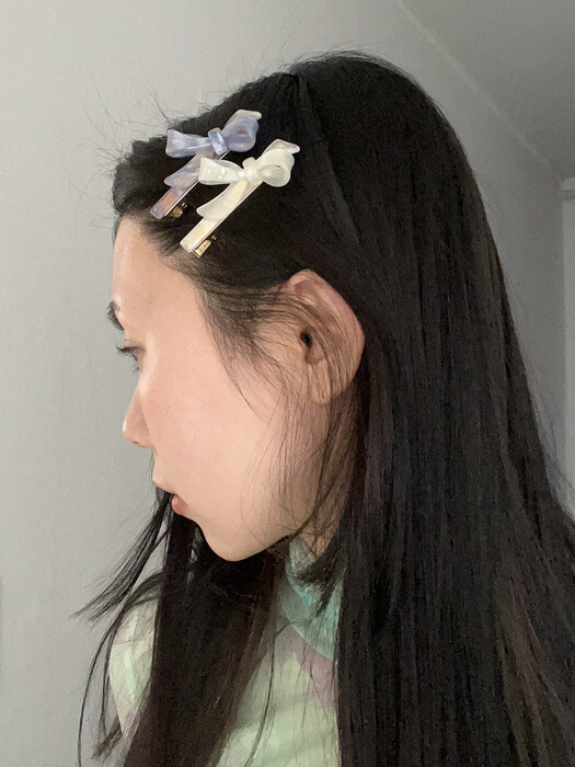 Wing ribbon hair pin (9color)