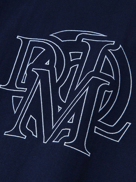DML Stitch Logo Short Sleeve T-shirt T78 Navy