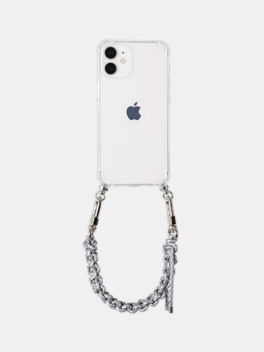 WANNABAG STRAP IPHONE CASE_SILVER