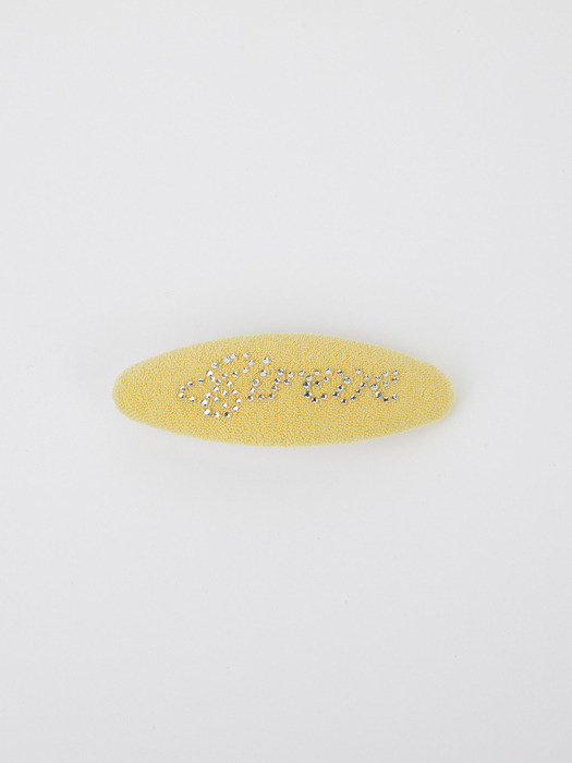 LETTERING TERRY HAIR CLIP_YELLOW