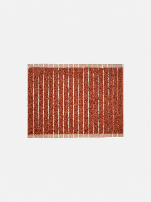 Hand Towel - Stripe Caramel Reverse