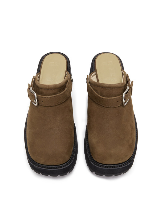 70`s CLOGS_chestnut nubuck