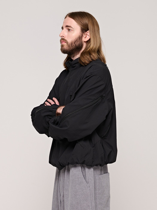 CB LINE WINDBREAKER JACKET (BLACK)