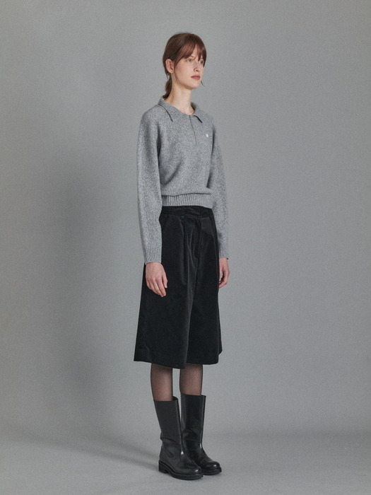 Helena Collar Knit (Grey)