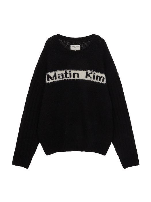 MATIN VOLUME SNUG KNIT PULLOVER IN BLACK