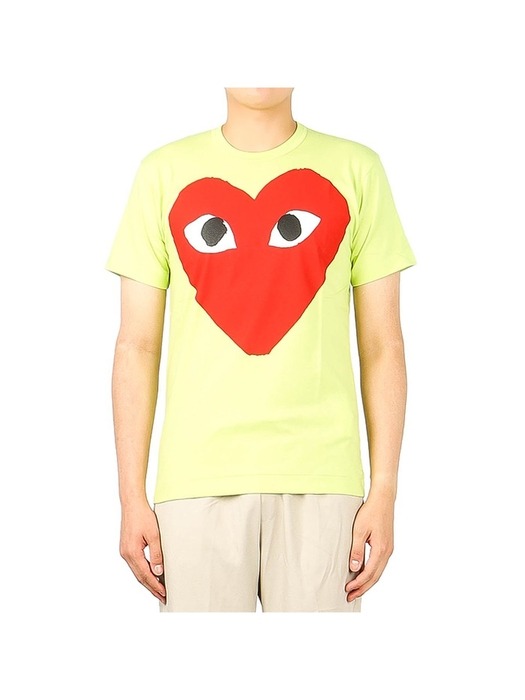 [꼼데가르송] (P1T274 GREEN) 남성 반팔 티셔츠