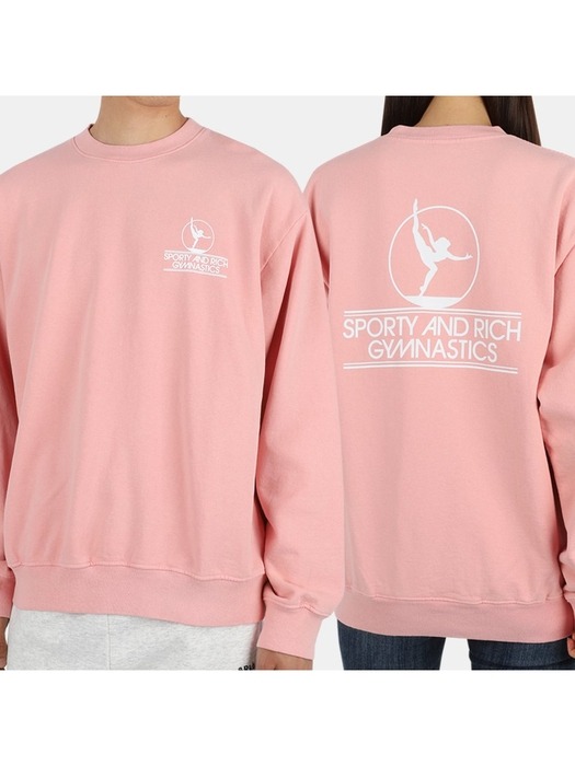 스포티앤리치 22FW 공용 짐나스틱스 크루넥 맨투맨 GYMNASTICS CREWNECK