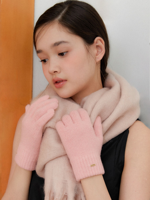 (선물포장) oval point wool knit gloves_COLORS