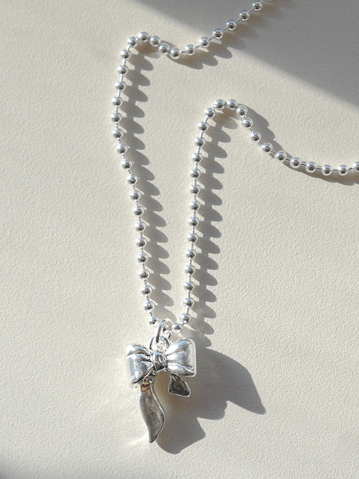 [SILVER 925] HOLIDAY BOW NECKLACE 04