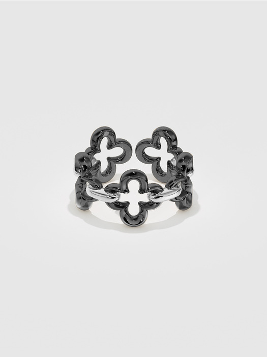 Gothic flower chain ring(freesize)