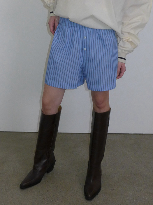 STRIPE TRUNK SHORTS_BLUE