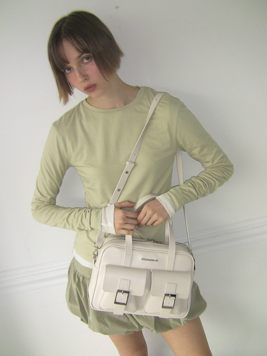 PK Middle Shoulder Bag (eggshell)