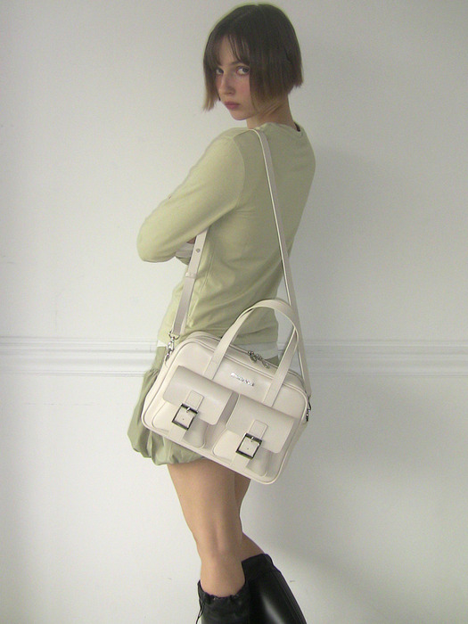 PK Middle Shoulder Bag (eggshell)