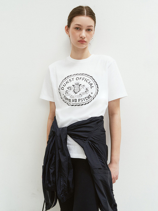 [단독] UNISEX CUPID CAMPUS T-SHIRT OFF WHITE_UDTS4B121OW