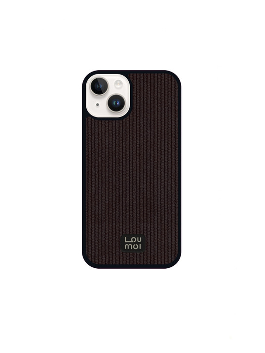 Present series : WOOL LOVE / Brown phone case