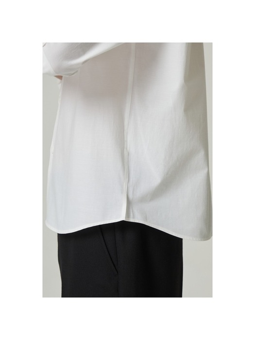 regular basic 3/4 sleeve shirt_CWSAM24301WHX