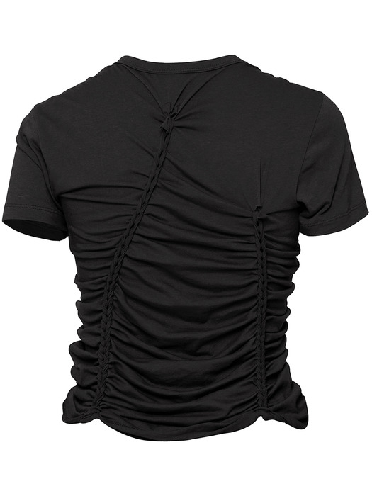 Handmade Twisted T-Shirt (FL-119_Black)