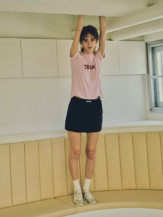 CITTA Signature Logo Slim T-shirt_CTT332(Pink)