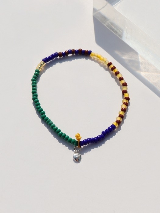 Awesome color line glass beads Bracelet 컬러 믹스 글라스 비즈 밴딩 팔찌