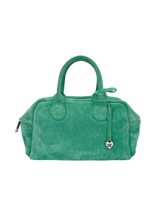 HEART CHARM_winter green suede